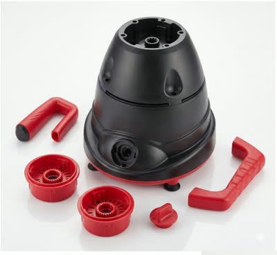 Moulded mixer grinder body, jar bases and handles